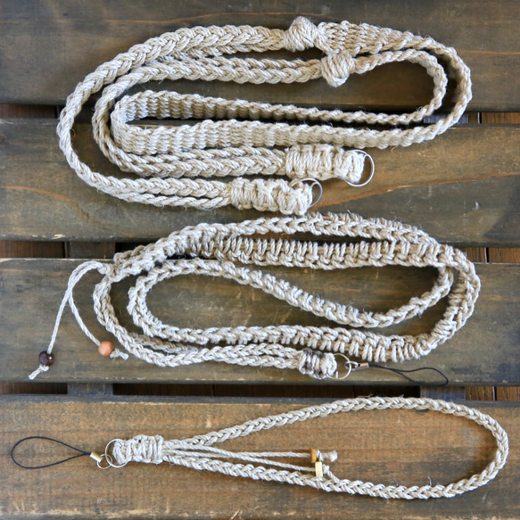 Creema限量套裝/簡單麻繩麻繩背帶3件套幸運袋 第1張的照片