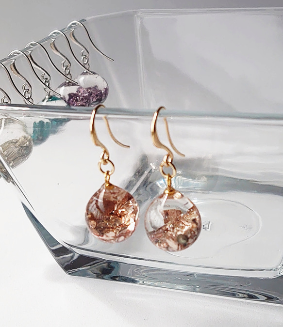 kirari　ガラス　レジン　ピアス kirari様専用 ガラス レジン ピアス