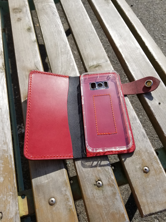 【受注生産】ハンドメイド手帳型iPhoneレザーケースイーグルカットデザイン‼️iPhoneXs制作可能 お気軽に質問 iPhone6s