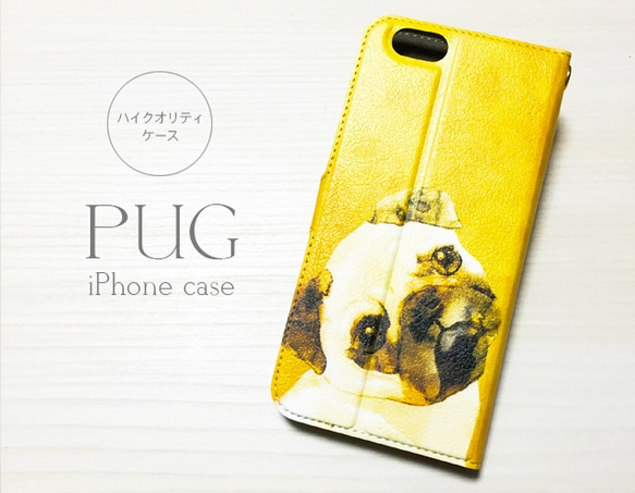 Pug phone case, Dog case for iPhone, Animal phone case 第1張的照片