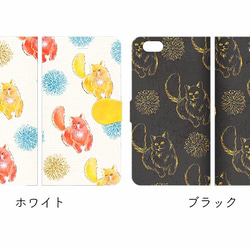 Cats phone case, flower phone case for iPhone, Animal case 第2張的照片