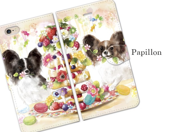 Papillon phone case, dogs case for iPhone, Animal phone case 第4張的照片