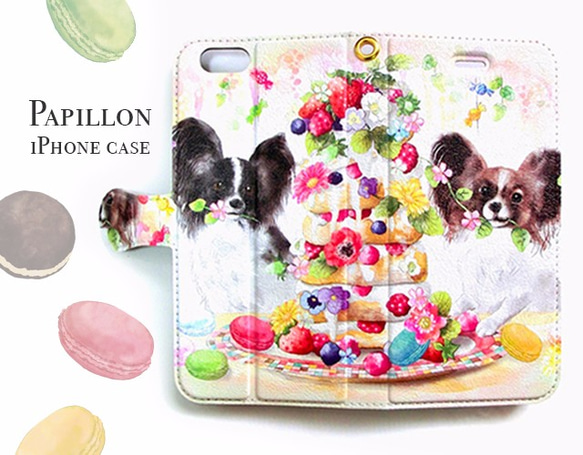 Papillon phone case, dogs case for iPhone, Animal phone case 第1張的照片