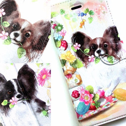 Papillon phone case, dogs case for iPhone, Animal phone case 第3張的照片