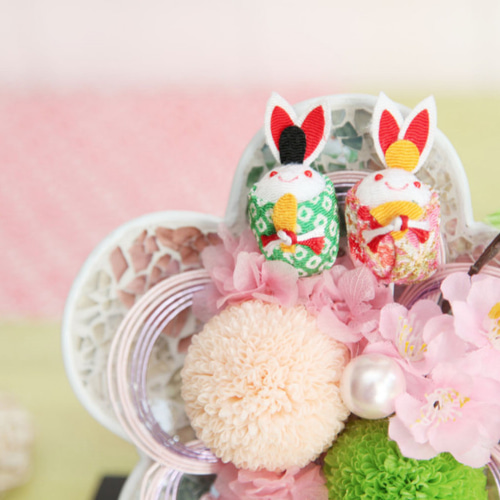 ひなまつりアレンジ【台座付き】フラワーアレンジメント/プリザーブド