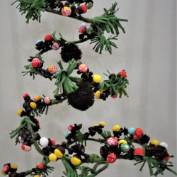 クリスマス ツリー どんぐりアート 置き物 オブジェ どんぐりの