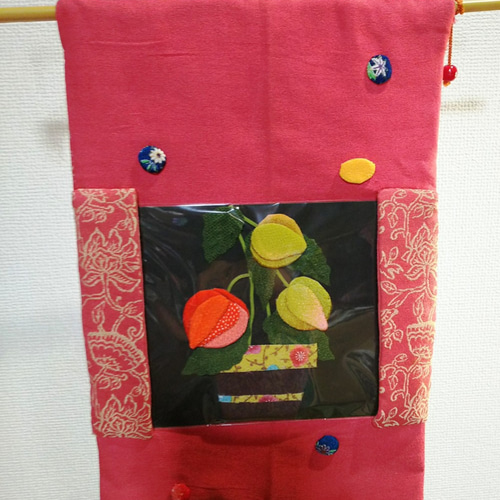 ちりめんタペストリー ちりめん朝顔ミニタペストリー | 千座senkura