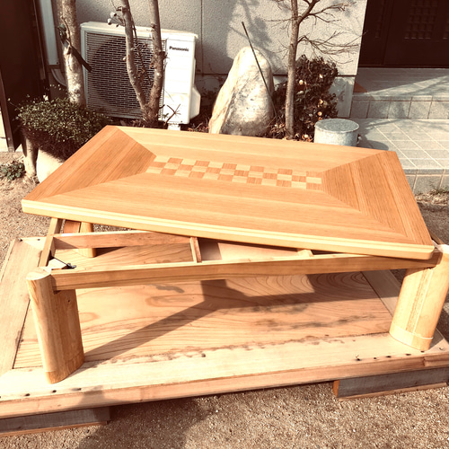こたつテーブルナラ市松120日本製・ヒーター別売り こたつ kotasanuki 