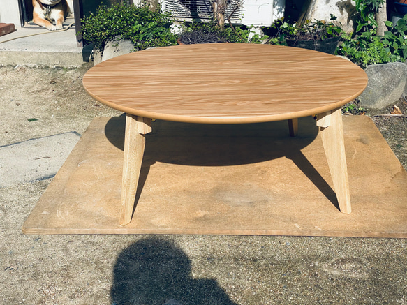 ちゃぶ台サクラ90丸折りたたみ脚日本製 ちゃぶ台サクラ90丸折りたたみ脚日本製 【公式通販】