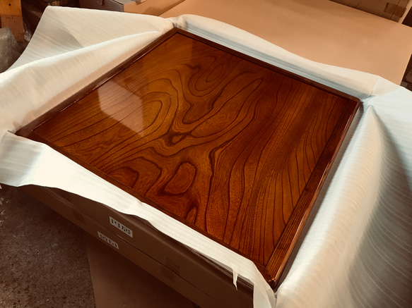 こたつ天板両面ケヤキ90角日本製 こたつ天板両面ケヤキ90角日本製