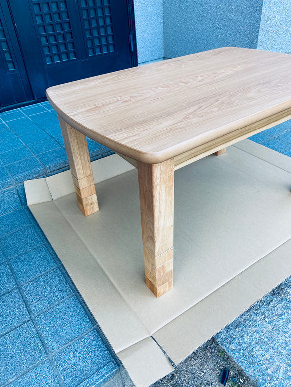 こたつテーブルケヤキ105折りたたみ脚日本製・ヒーター付き パワフル