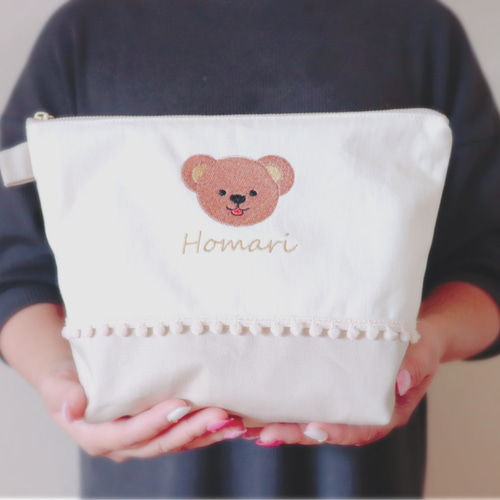 オーダー品　オムツポーチ　クマ　お着替えポーチ　2点 オーダー品 オムツポーチ クマ お着替えポーチ 2点 オーダー品