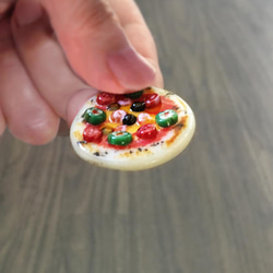 ガラスのピザ屋さん Glass pizza! 焼きたてミックスピザお届け　（ガラス細工・ガラス工芸） 3枚目の画像