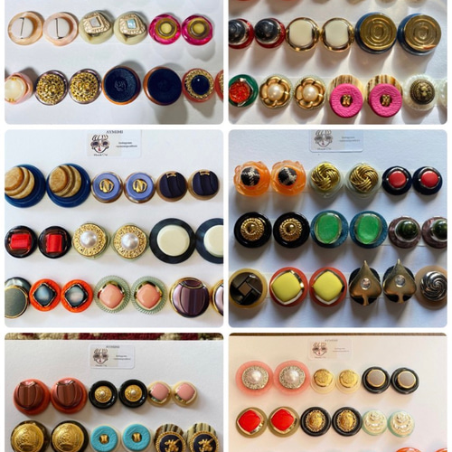 ヴィンテージオリジナルカボション ボタンセット ボタンまとめ売り 10