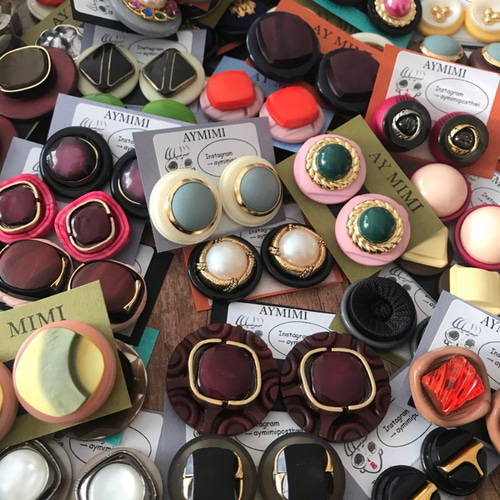 ヴィンテージオリジナルカボション ボタンセット ボタンまとめ売り 10