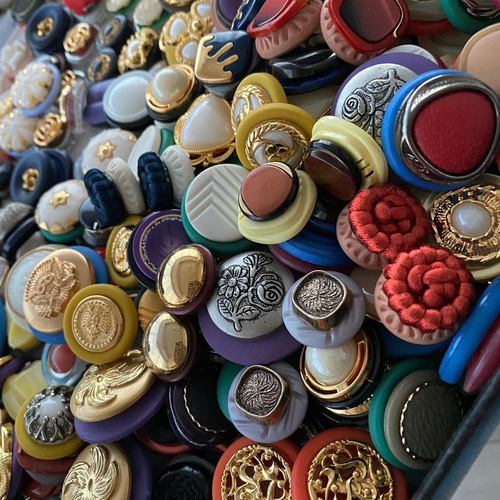 100ペア】ヴィンテージボタンカボションセット｜ハンドメイド