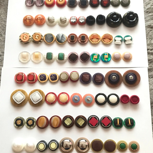 ヴィンテージオリジナルカボション ボタンセット ボタンまとめ売り