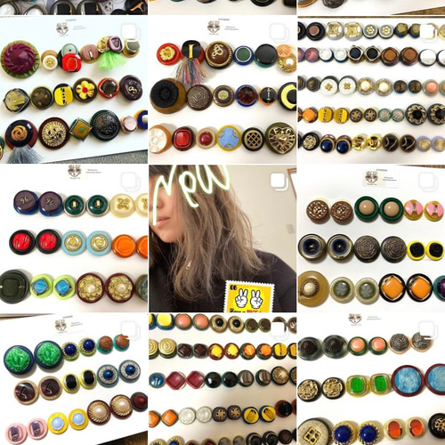 ヴィンテージオリジナルカボション ボタンセット ボタンまとめ売り