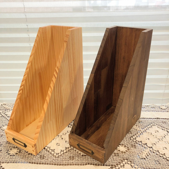 A4 ファイルスタンド ファイルボックス 本立て（2色選択） その他