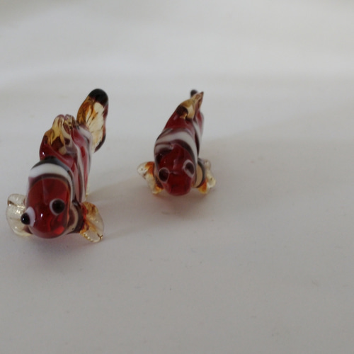 元気なクマノミくん 立体・オブジェ ガラスのメルヘン美術館