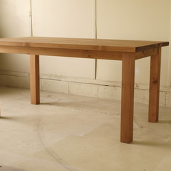 ダイニングテーブル 無垢板 モミの木 001 横150ｃｍ 宮崎 無垢家具 モミの木家具 6枚目の画像