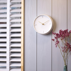 陶器の壁掛け時計 GLAZED CLOCK 乳白釉 掛け時計・置き時計 SUGY 通販