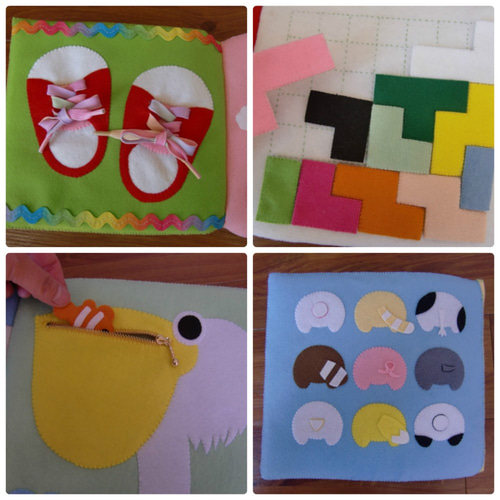 SHIDO-RICO フェルトで作る可愛い知育絵本 型紙＆レシピ 型紙 Shido