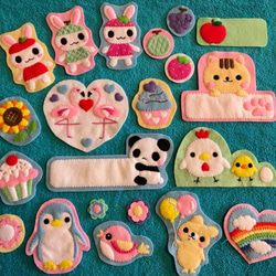 SHIDO-RICO フェルトで作る可愛いワッペン 型紙＆レシピ 型紙 Shido