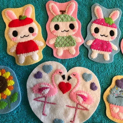 SHIDO-RICO フェルトで作る可愛いワッペン 型紙＆レシピ 型紙 Shido