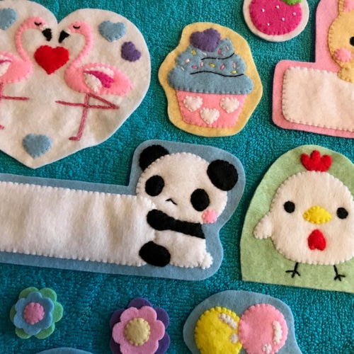 SHIDO-RICO フェルトで作る可愛いワッペン 型紙＆レシピ 型紙 Shido