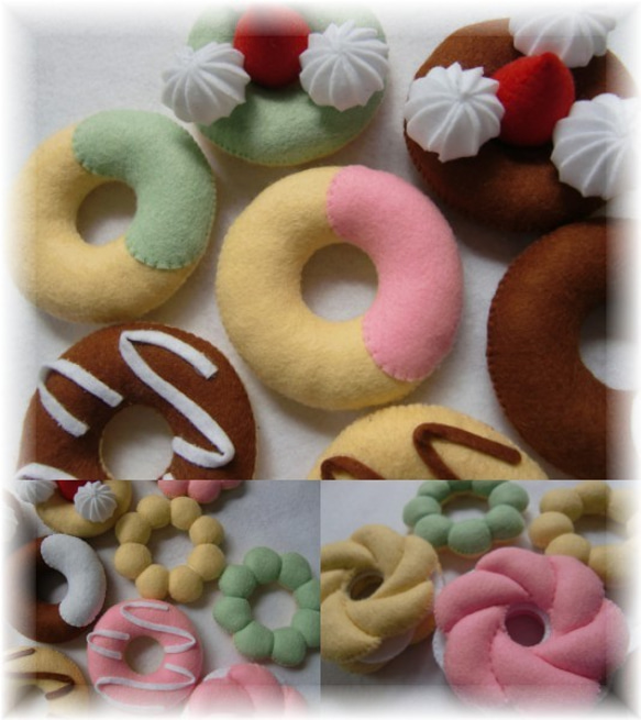 SHIDO-RICO　フェルトで作る可愛いドーナツ　型紙＆レシピ 人気・おすすめ｜安定人気・収納便利におすすめ 丁寧対応 配送追跡可 国内発送・保証制度対応