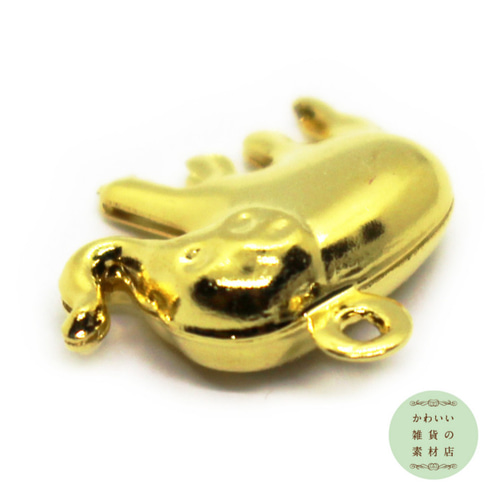 ゴールドメッキ 象のチャーム 小型 0_f6ba666870a6704428ccfeb64409
