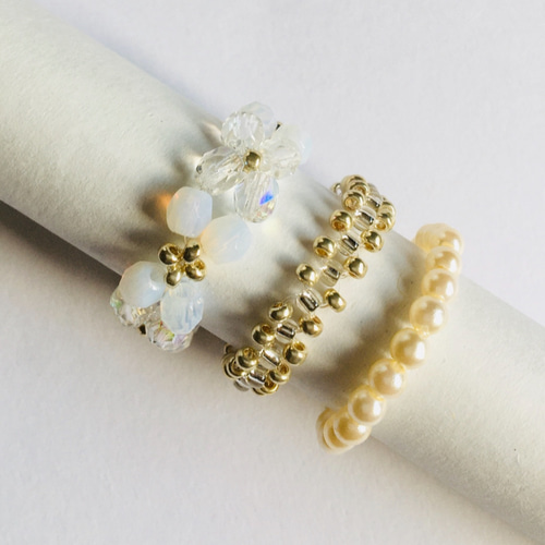 ポメころび❤️レモンクォーツ　トリプレット　桜　カービング　フープイヤリング Blossom Ring -LOTUS- | CITRON Bijoux online store