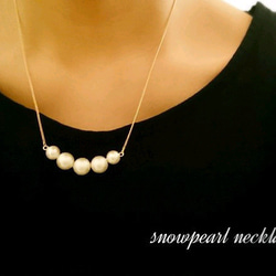 snowpearl necklace 2枚目の画像