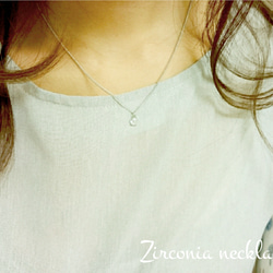 Zirconia necklace 1枚目の画像