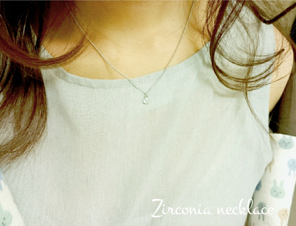 Zirconia necklace 1枚目の画像