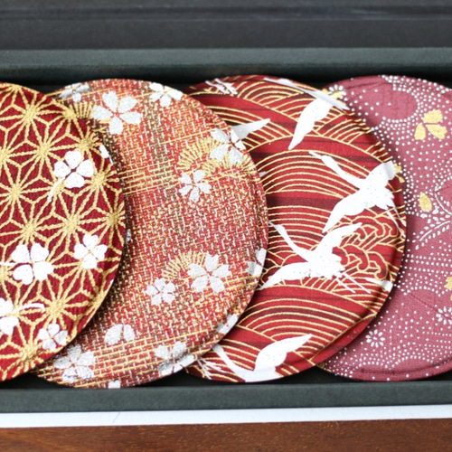 京友禅金彩のコースター coaster-彩-（6入）005 その他キッチン小物