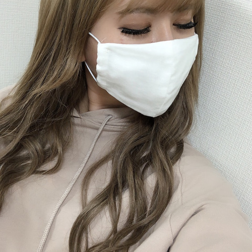 即納 2枚 小顔 夏マスク ハンドメイド 立体 マスク 大人用 その他 