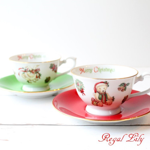 熊とアヒルのクリスマスティーセット ティーカップ Regal Lily 通販