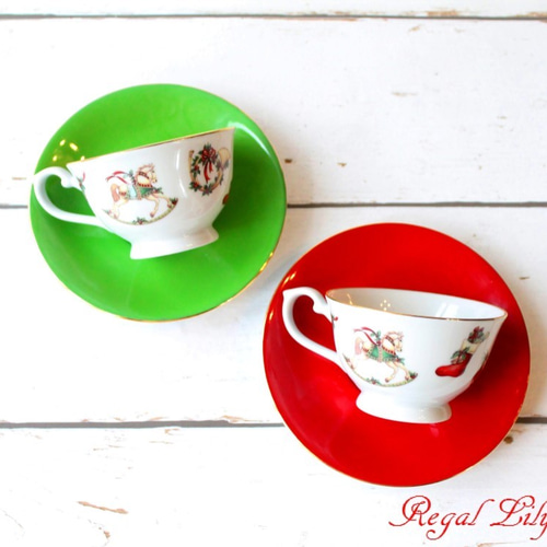 熊とアヒルのクリスマスティーセット ティーカップ Regal Lily 通販