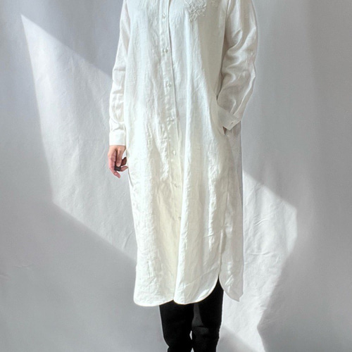 argue リネン ロングシャツ（◇【UVカット/抗菌防臭/吸水速乾】大人の  