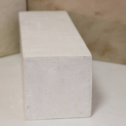 オブジェ 「ホワイト」W300㎜×D100㎜ MORTEX モールテックス 植物台 スマホ置き 小物置き 4枚目の画像
