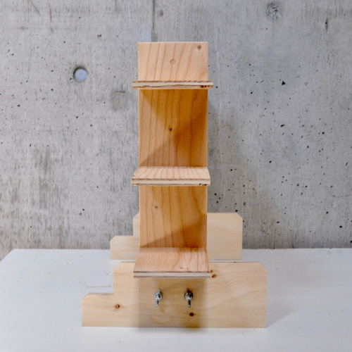 ラック3段/50幅〈安価材〉 組み立てイベント什器 コレクションラック