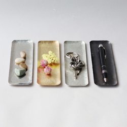 鎚目模様のおしぼり皿　小（真鍮素地） 10枚目の画像