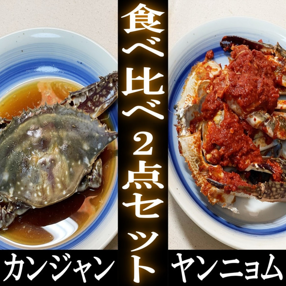 食べ比べ2点セット ヤンニョム カンジャン ケジャン 海鮮キムチ キムチ  
