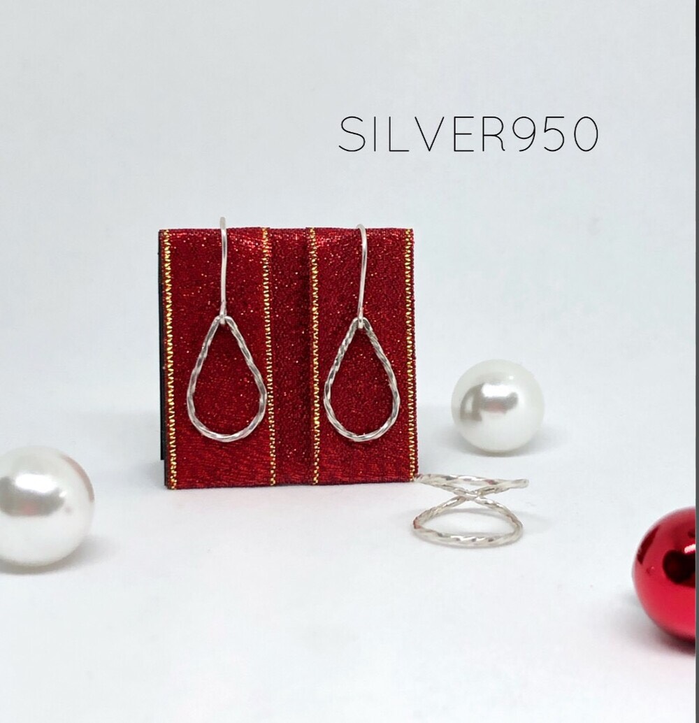 受注制作　シルバー950 リング&ピアスセットB