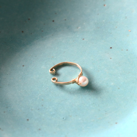 【WH淡水珍珠】最小耳套（單耳） 第6張的照片
