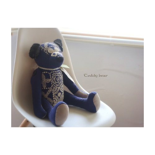 ミナペルホネン＊ハンドメイド＊ぬいぐるみ＊テディベア＊㊴