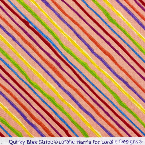 USAコットン ロラライ・ハリス Quirky Bias Stripe LH24 生地 アンの家