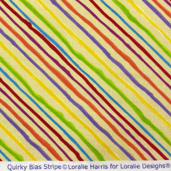 USAコットン　ロラライ・ハリス   Quirky Bias Stripe  LH26 6枚目の画像
